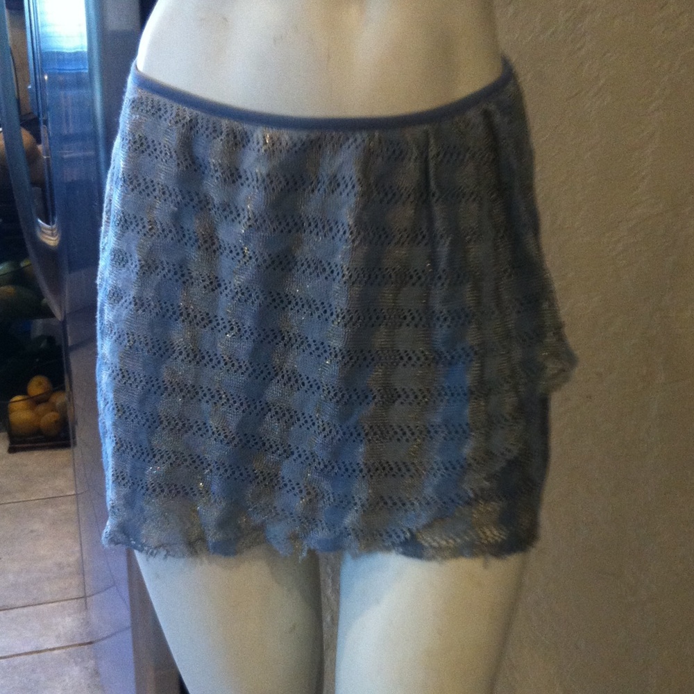 Free people faux wrap skirt